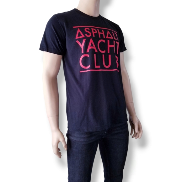 Asphalt Yacht Club X American Apparel Logo Print T-Shirt - Picture 6 of 8